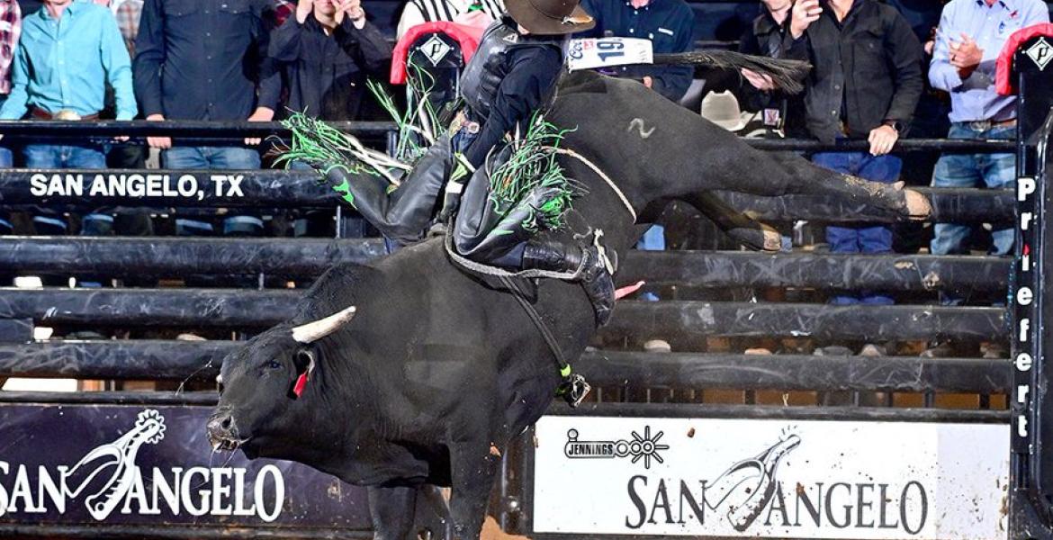 Sunset's John Crimber scored a 90 on Sunday, April 5, to move into the top spot at the San Angelo Rodeo.