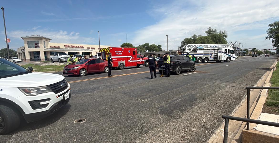 One person was taken to the hospital Friday after a crash closed Harris Avenue between Abe and Koenigheim streets.
