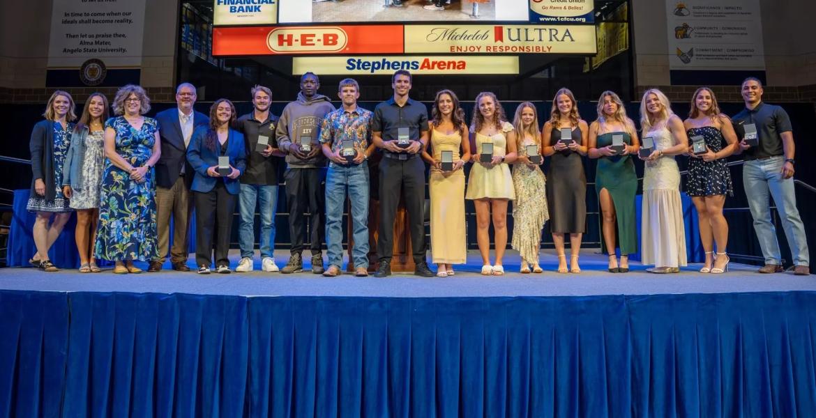 Angelo State University hosted its annual Holland's Sports Banquet on Monday night inside the Junell Center, honoring the best performances both in the classroom and on the field or court over the past year.