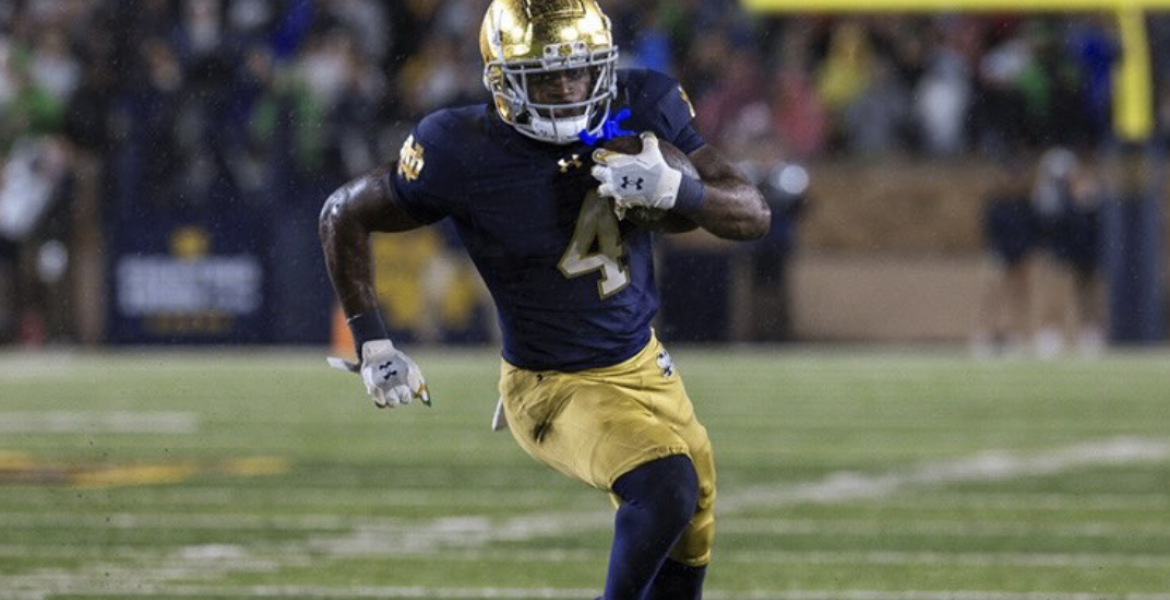 Notre Dame Running Back Jeremiyah Love