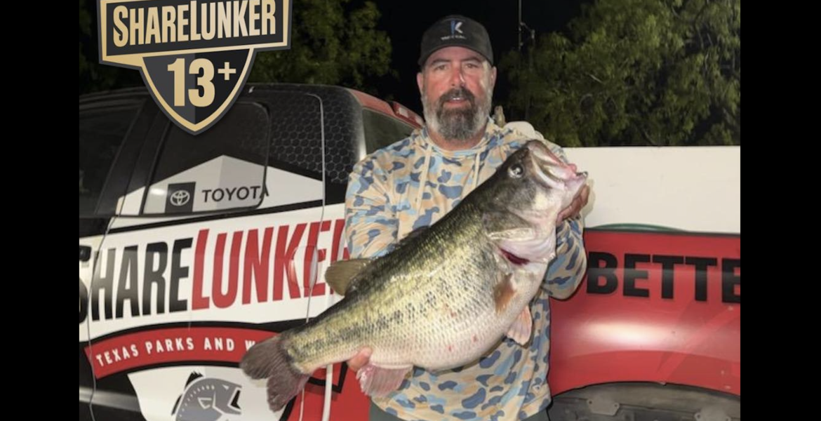 Ted Taylor of Lucas caught a 14.22 pound pass from Lake Ivie on March 31, 2026.