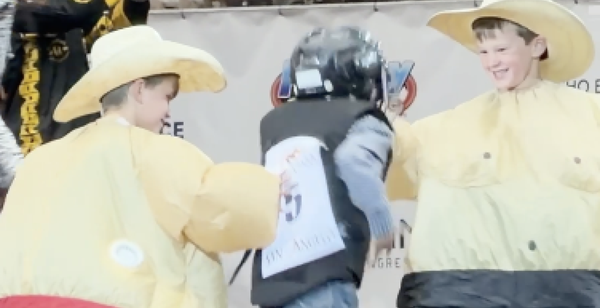 Zander and Gus Hilton at the San Angelo Stock Show and Rodeo