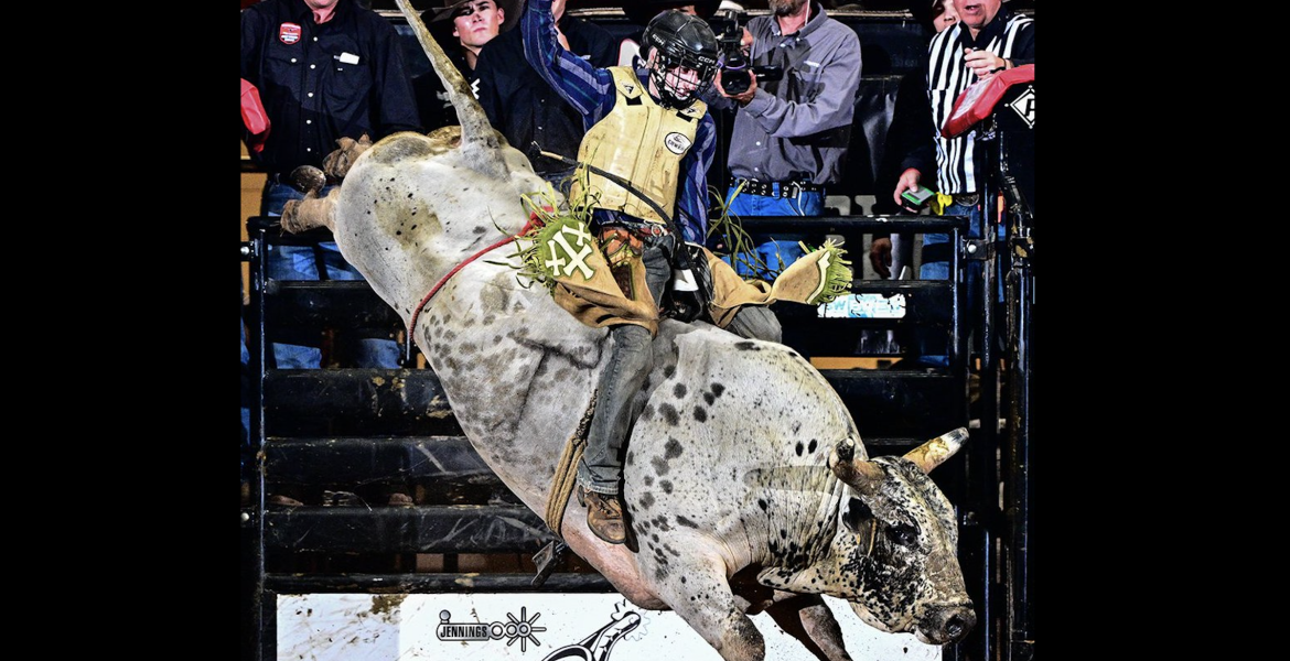 Weatherford bull rider Noah Lee won the San Angelo Xtreme Bulls championship Sunday, April 12, 2026.