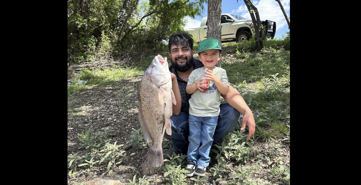 San Angelo fisherman James Sutton set a new record recently for a freshwater drum in the Concho River, according to the Texas Parks and Wildlife Department’s Inland Fisheries Division.