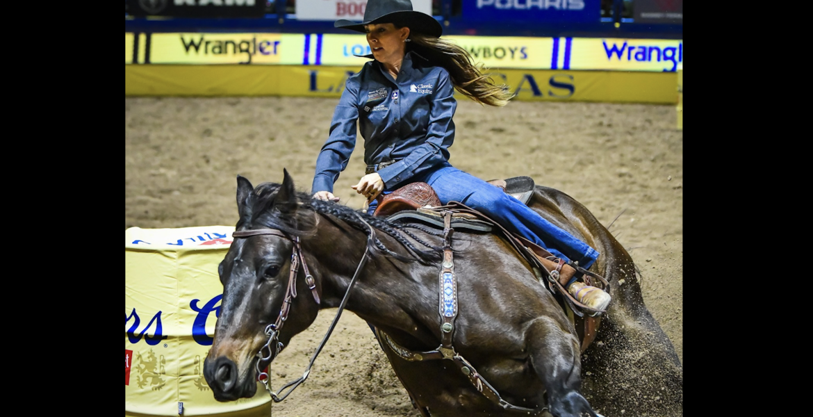 Barrel racer Kassie Mowry is the defending world champion and ranked No. 1 in the world again in 2026.