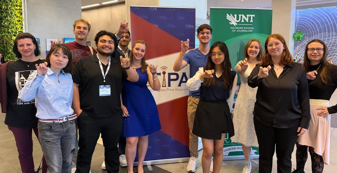 Ram Media students and faculty who attended the 2026 TIPA Convention
