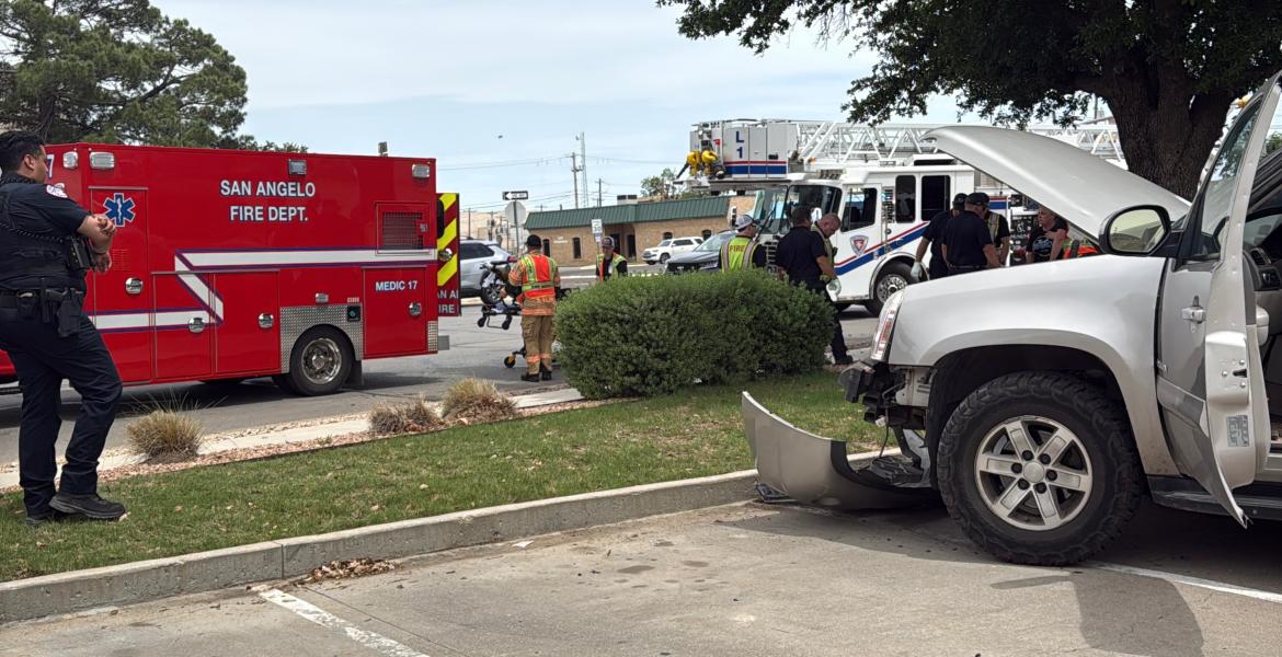 A three-vehicle crash Tuesday afternoon sent three people to the hospital.
