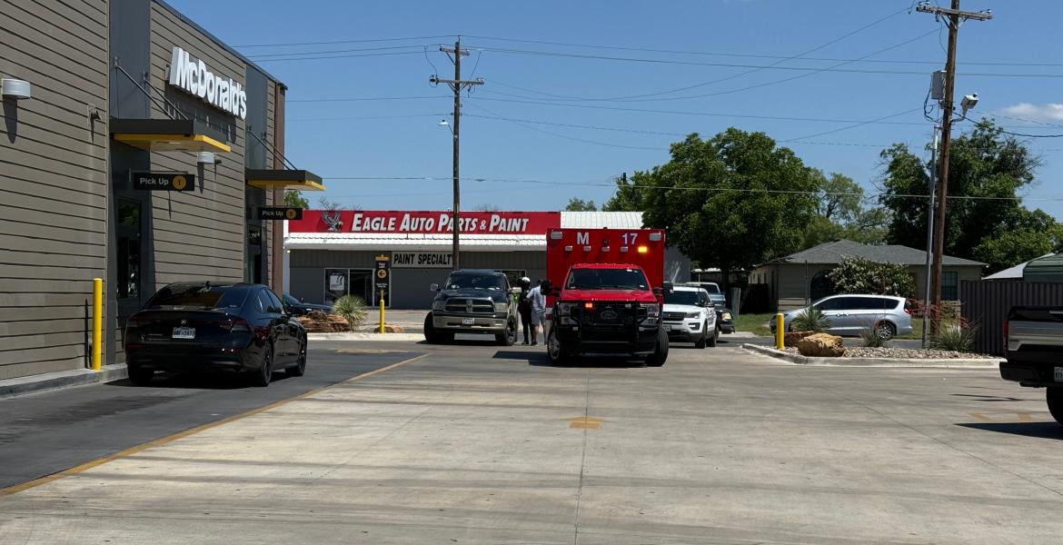 A pedestrian was hit while illegally crossing a roadway Tuesday in San Angelo.
