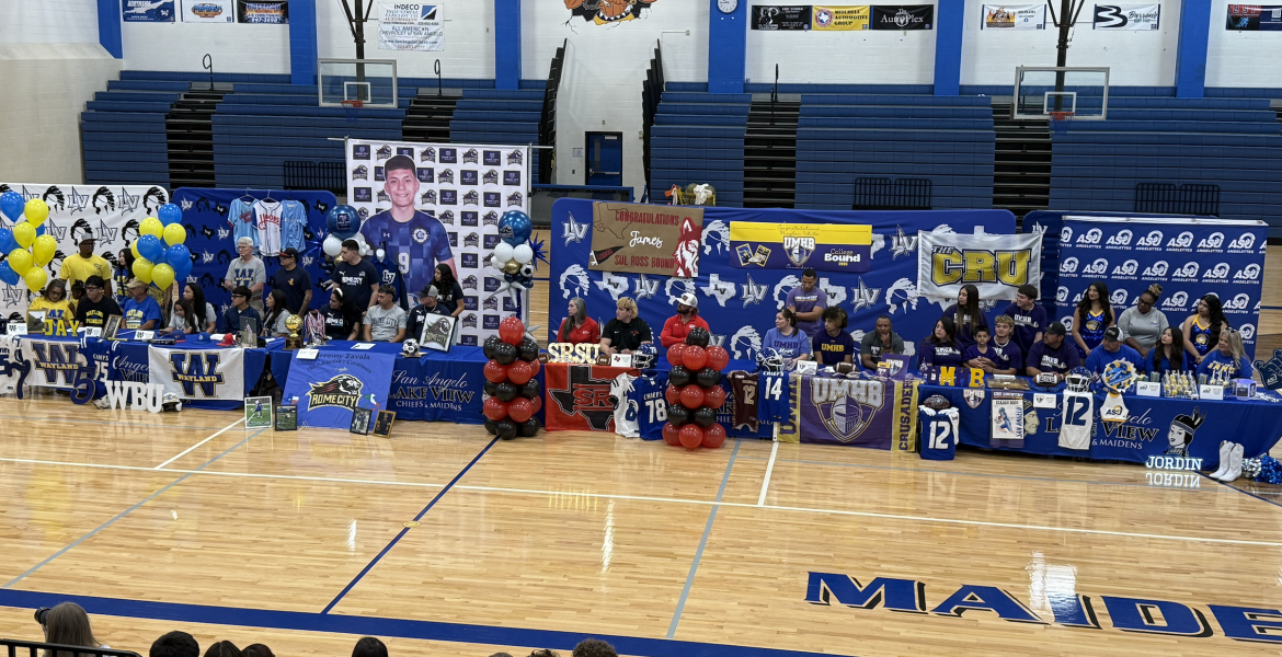 Lake View Chiefs and a Chiefette Sign with Colleges to continue their athletic careers at the next level.