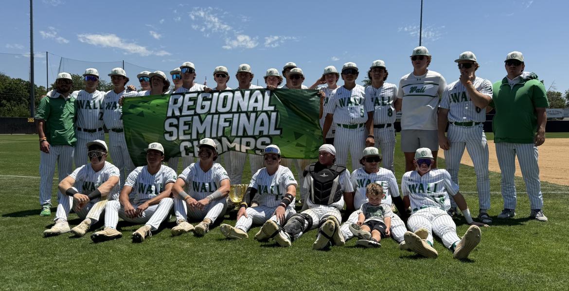 Wall Hawks Baseball after winning the Regional Semifinals over Coahoma, 2026