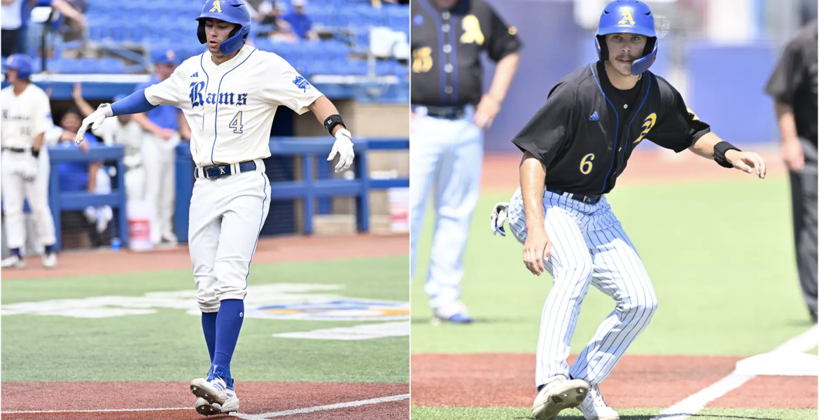 Angelo State's Austin Beck and Brett Smajstrla