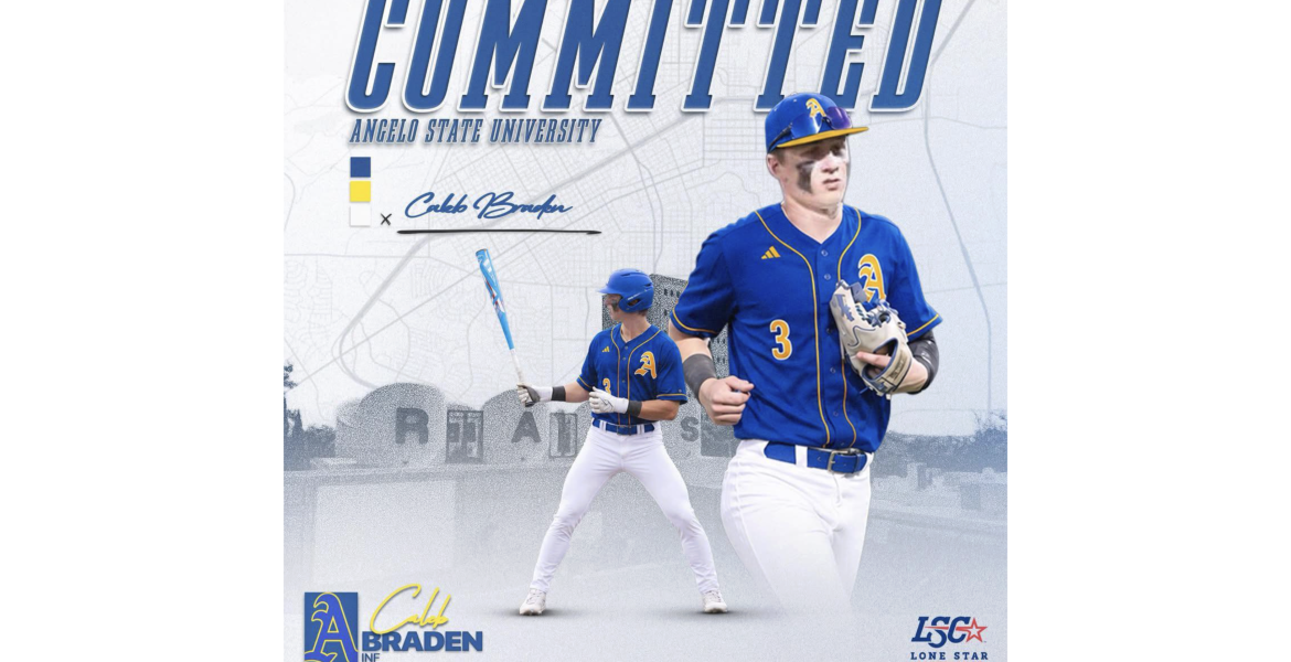 Former Wall Hawk Caleb Braden commits to Angelo State for Baseball