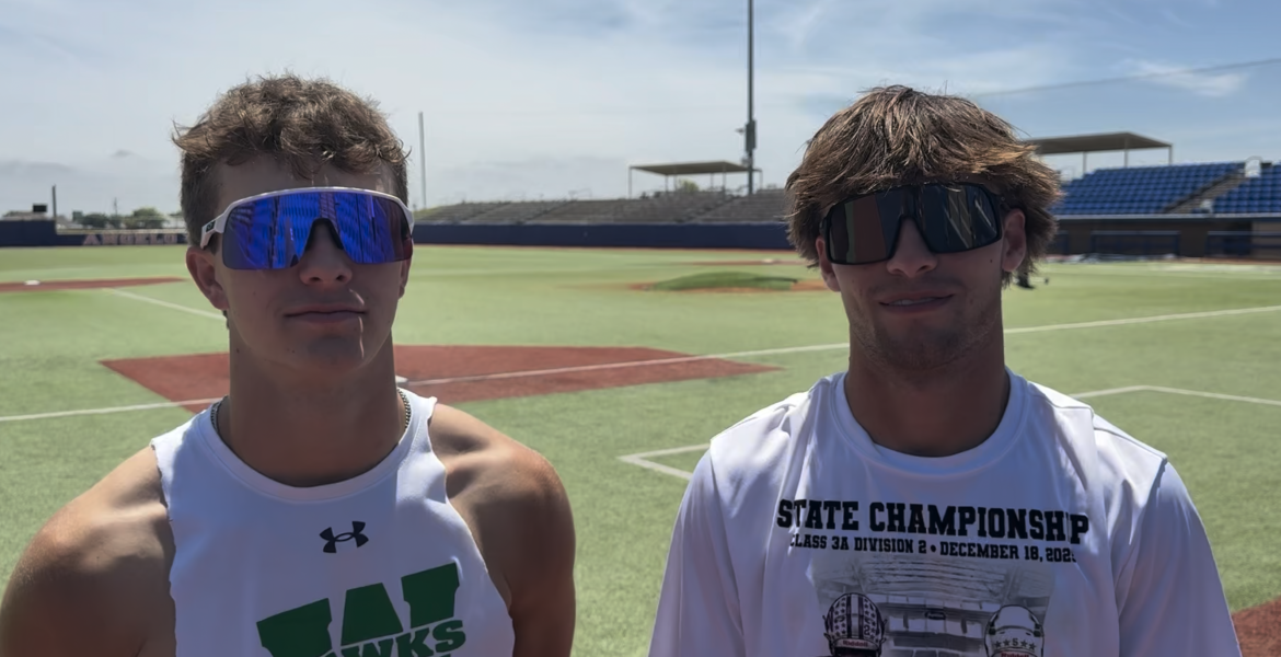 Wall Hawks' Kyler Oneal (Left) and Hagyn Barbee (Right)