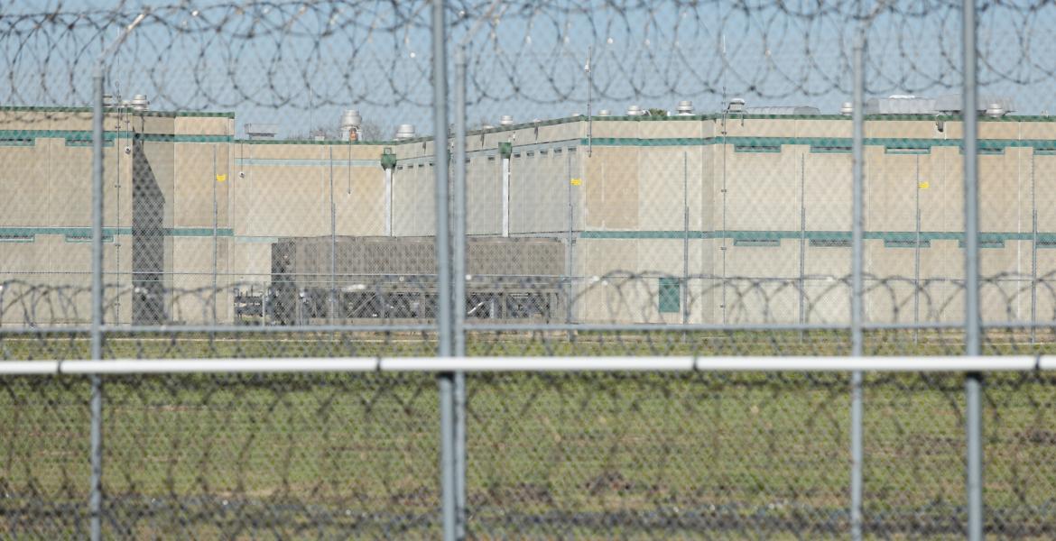 The Allan B. Polunsky Unit in West Livingston on Jan. 31, 2024. Men on death row in Texas are housed in the Polunsky Unit.