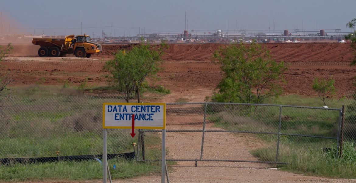Work continues on the Stargate data center Sunday, April 26, 2026, in Abilene.