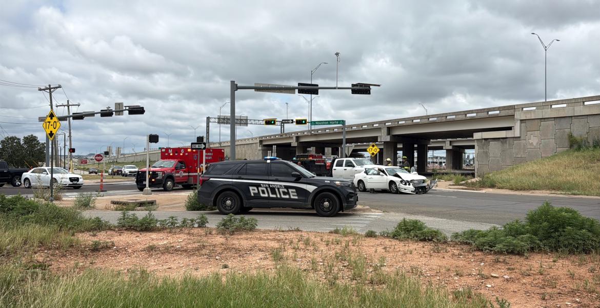 A two-vehicle crash Monday afternoon on Arden Road sent one person to the hospital.