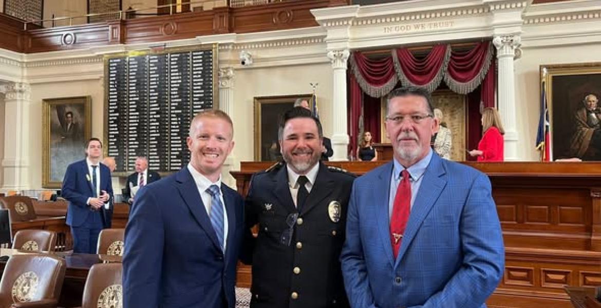 Chief Police Griffith, Judge Lane Carter, and Mayor Tom Thompson