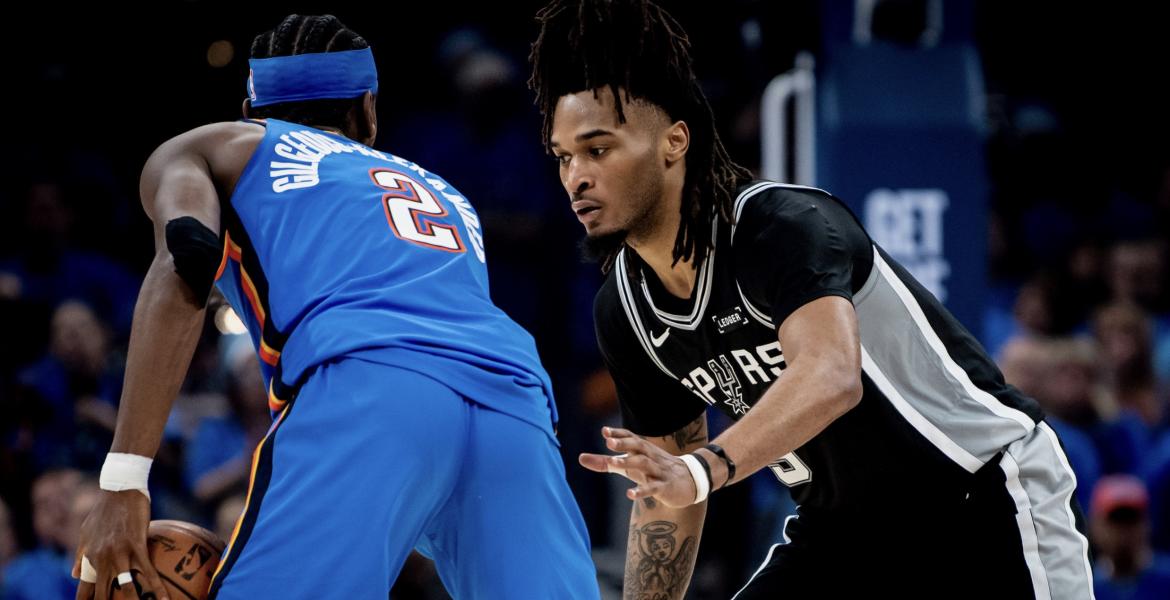 San Antonio Spurs in action against the Oklahoma City Thunder 2026