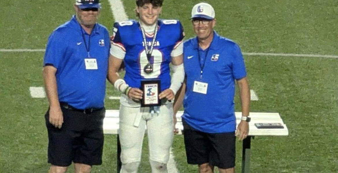 Water Valley’s Landon Lacy was named the Offensive MVP of the Texas Six-Man Coaches Association Division I All-Star Game on Friday, June 19, 2026.