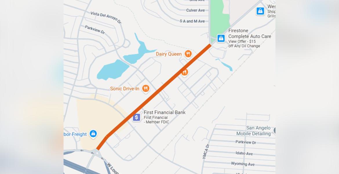 Knickerbocker Road lane closures begin Monday in San Angelo for intersection project