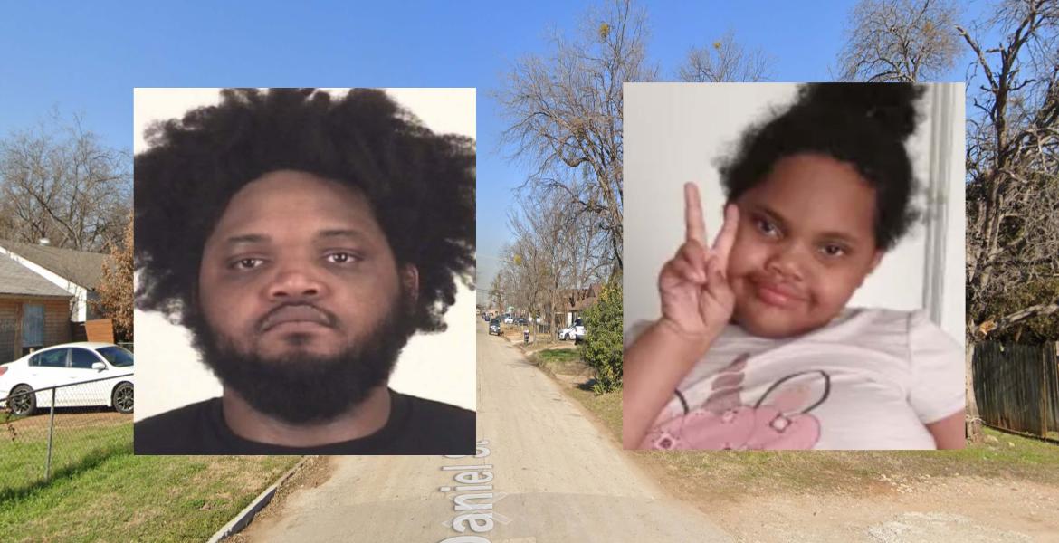 Marquise Anderson (Tarrant County Sheriff's Office). Inset (right): Joanna Shoulder (TruCare Funeral Services).