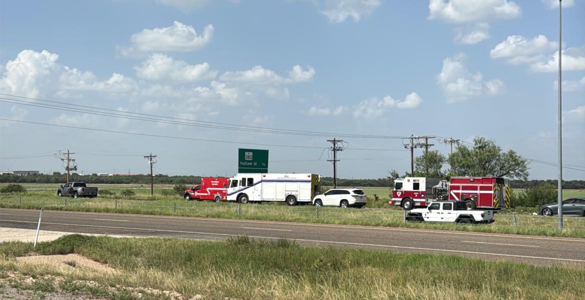A crash Monday afternoon on Loop 306 outside San Angelo trapped a motorist inside their vehicle.