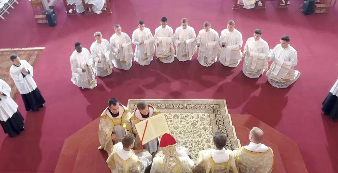 About the photo above: St. Thomas Aquinas Seminary Society of Saint Pius X Ordinations to the Diaconate and Priesthood on June 19, 2026. (Screenshot from Youtube https://www.youtube.com/live/PRspiFrAHqE)