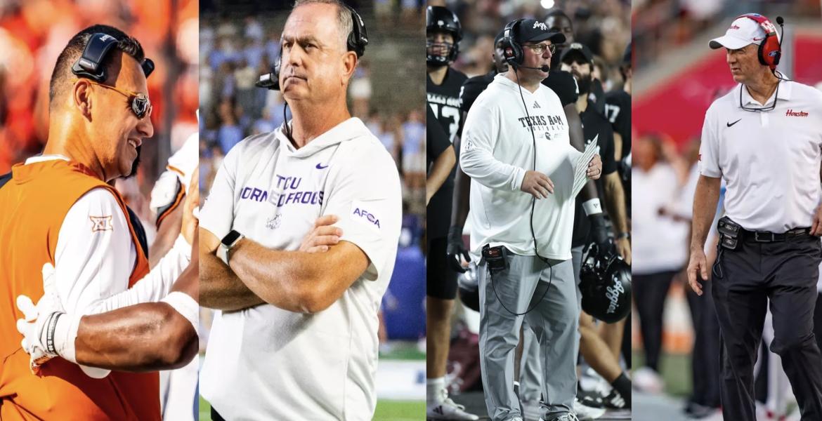 Four Texas college football coaches named to the Dodd Trophy preseason watch list.