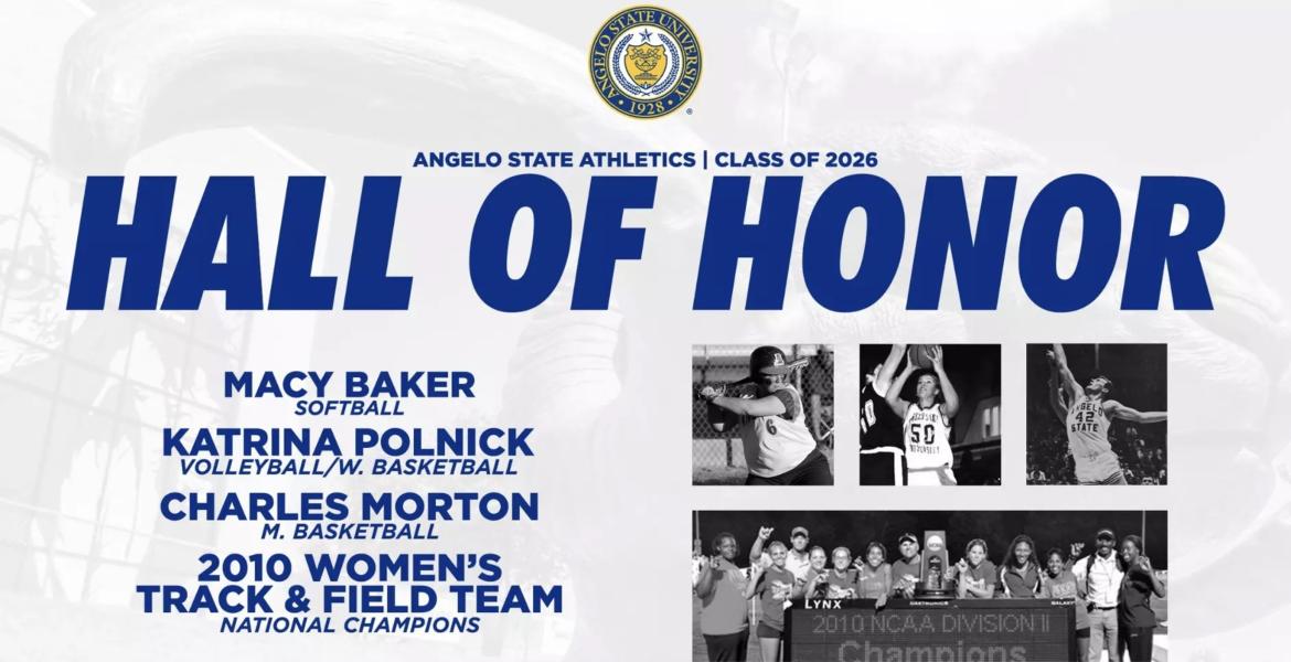 Angelo State's Hall of Honor 2026 Class