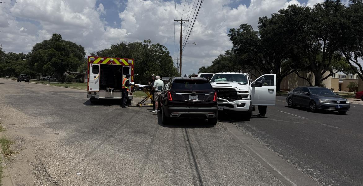 A crash near Angelo State on Wednesday closed westbound traffic on Avenue N.