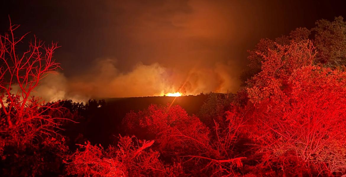 The Ross Fire started in Palo Pinto County on Aug. 24, 2026 and has since grown to more than 80,000 acres across Palo Pinto and Jack counties.