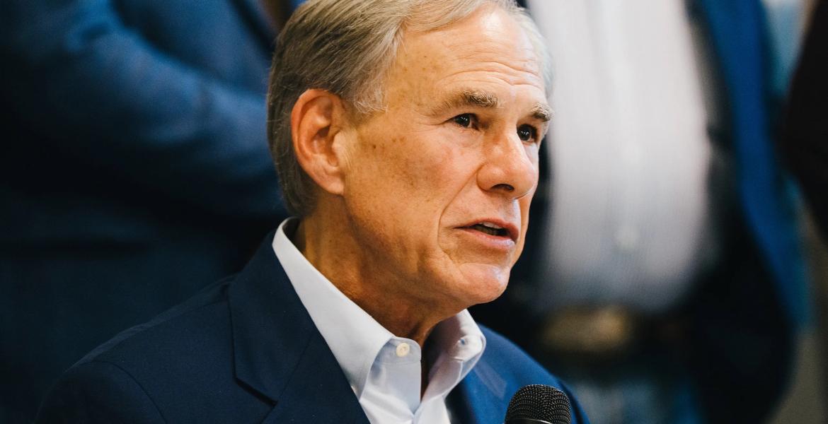 Texas Gov. Greg Abbott speaks at a news conference in Kerrville on June 8, 2026. Abbott has opposed Minnesota's efforts to force him to extradite an ICE agent who was being held in a South Texas jail.