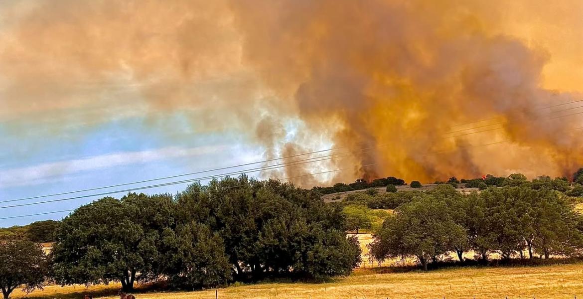 Neighbor Fire in Brown County