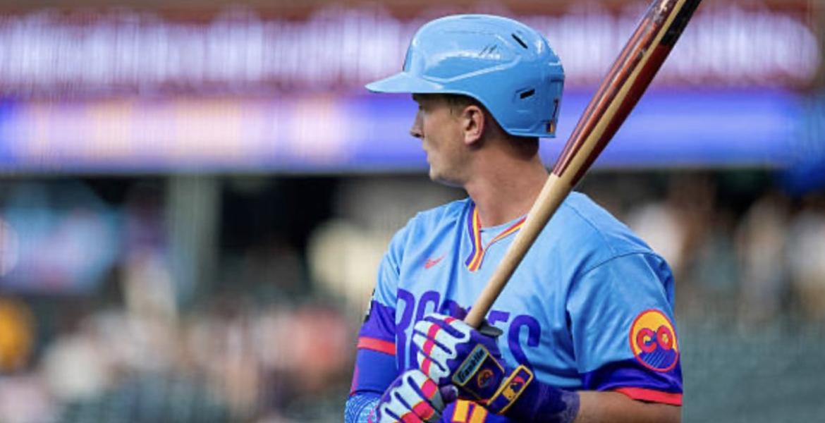 TJ Rumfield, the son of former San Angelo Colts manager Toby Rumfield, has put himself into consideration for National League Rookie of the Year.