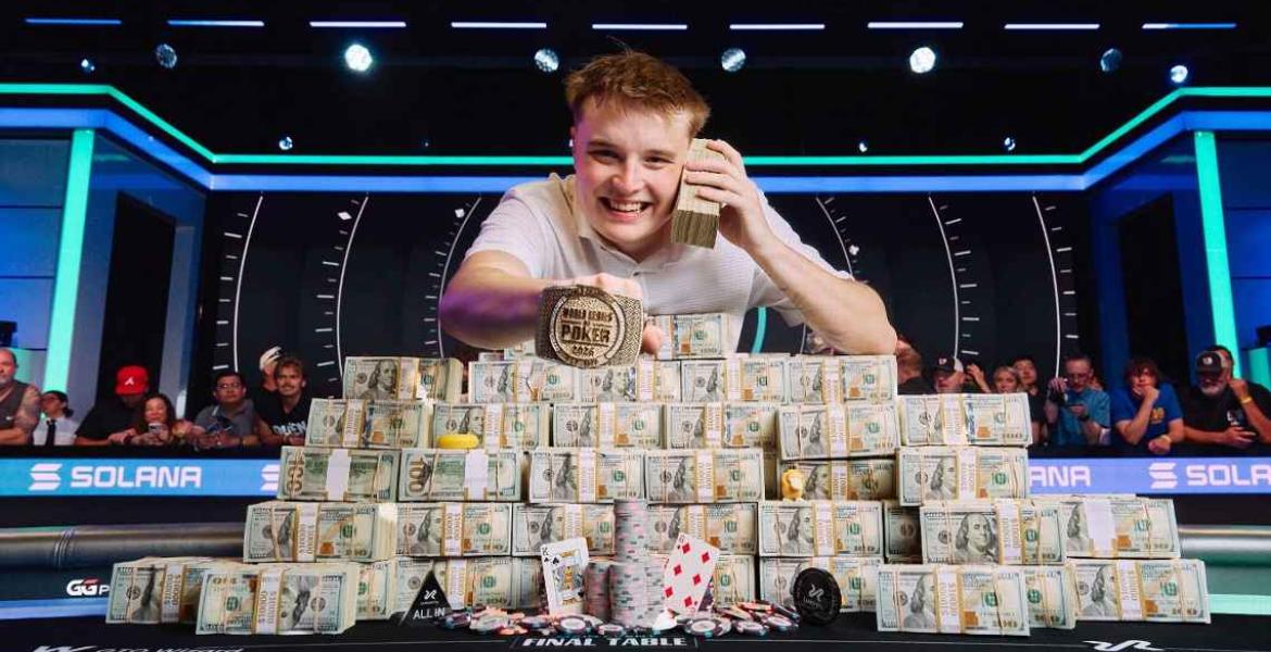 Lucas Jumalon became the second-youngest player to win the World Series of Poker Main Event, earning him $10 million.