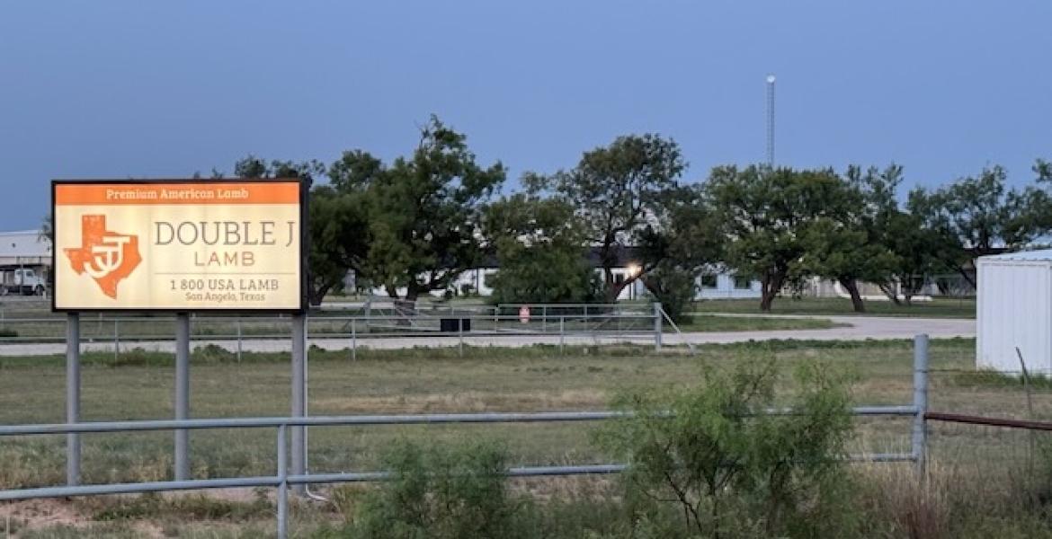The Double J Lamb plant on City Farm Road on August 5, 2026
