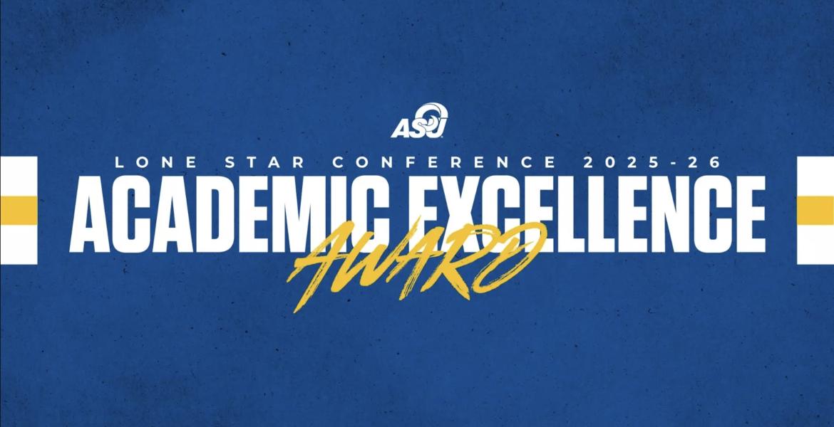 Angelo State Women's Athletics earns LSC Academic Excellence award.