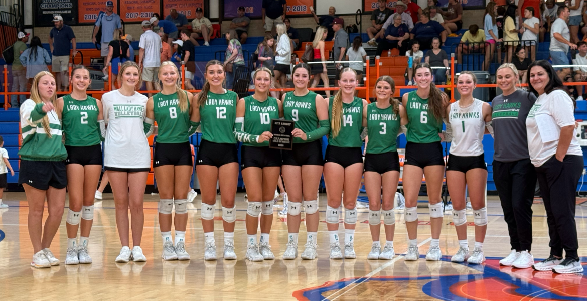 The Wall Lady Hawks completed a perfect run through the Nita Vannoy Volleyball Tournament on Saturday with a win over San Angelo Central in the championship match.
