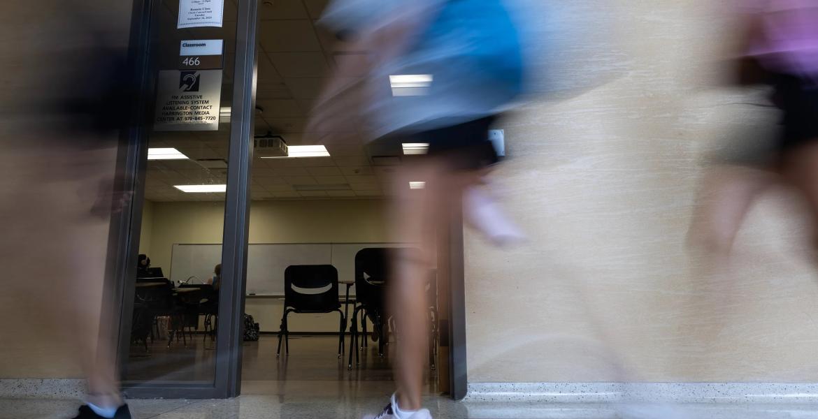 Students enter the College of Arts and Sciences building at Texas A&amp;M University in College Station on Sept. 18, 2025.