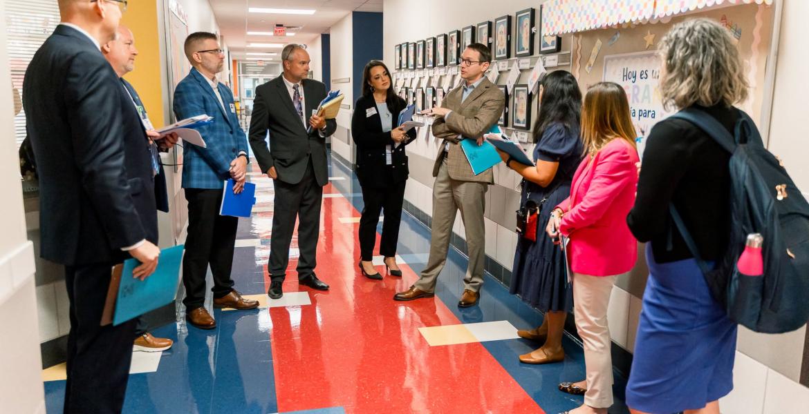 Texas Education Agency Commissioner Mike Morath visited San Angelo’s Bradford Elementary on Wednesday to get a firsthand look at a campus that is trying to improve after four straight F ratings.