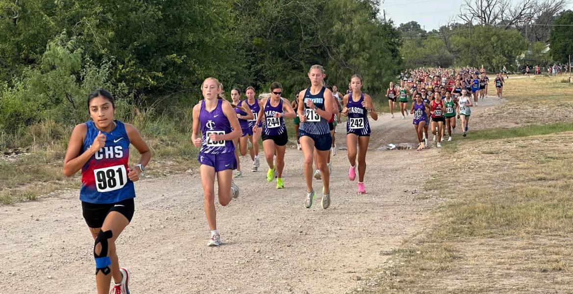 Runners compete during the 2026 Spring Creek Cross Country Invitational on Wednesday, Sept. 23, in Mertzon.