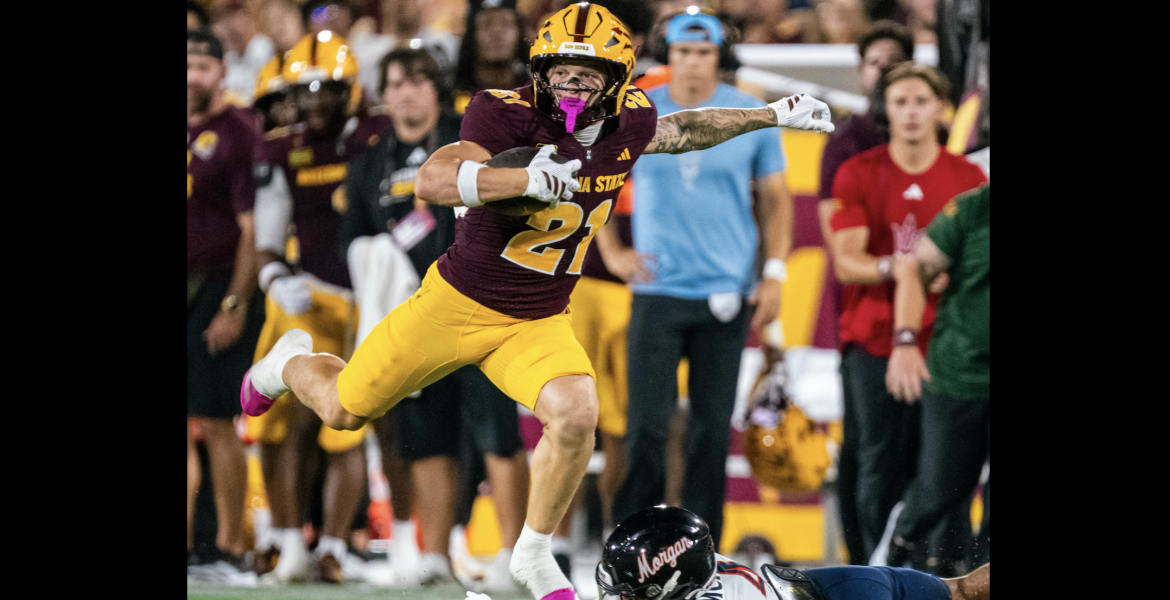 Grayson Rigdon, regarded as perhaps the best six-man football player ever, scored his first touchdowns at the college level Saturday for Arizona State.