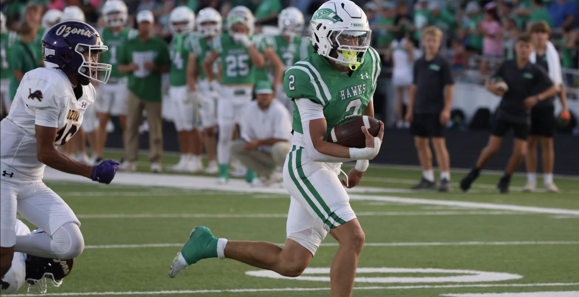 Wall running back Gunner Garza breaks loose against Ozona on Friday, Sept. 18, 2026.