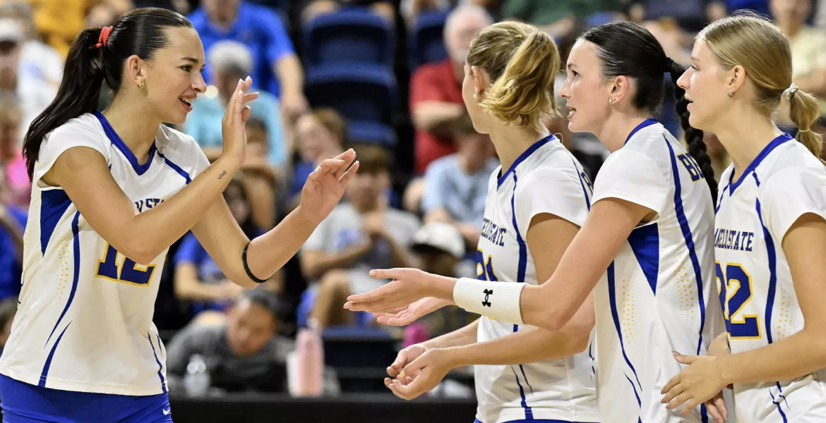 ASU Rambelles Volleyball - Julia Hopkins, Vivian Parker, Madi Parrish, and Hannah Barnhill