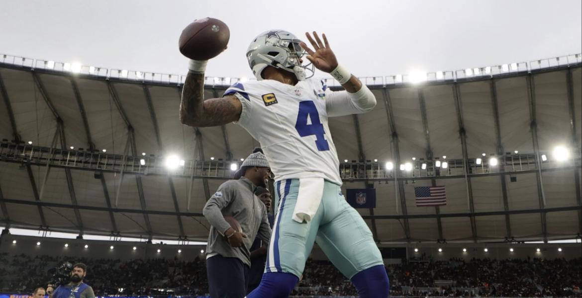 Dallas Cowboys' Dak Prescott in Brazil
