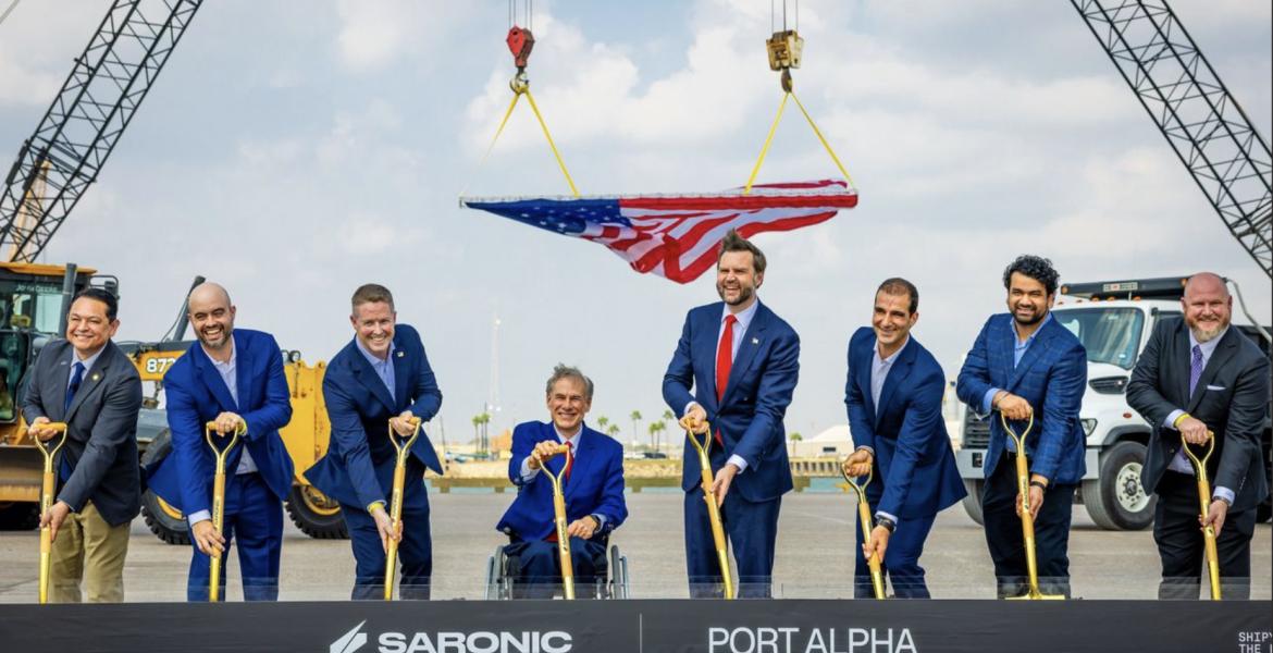 Gov. Abbott, Vice President J.D. Vance break ground for the new Saronic Technologies’ Port Alpha manufacturing facility at the Port of Brownsville.