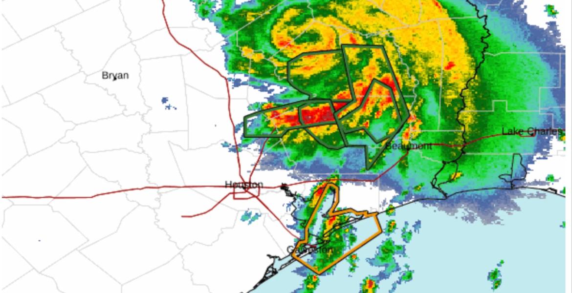 Rainfall reached up to 22 inches in parts of Southeast Texas on Wednesday after Tropical Storm Edouard made landfall.
