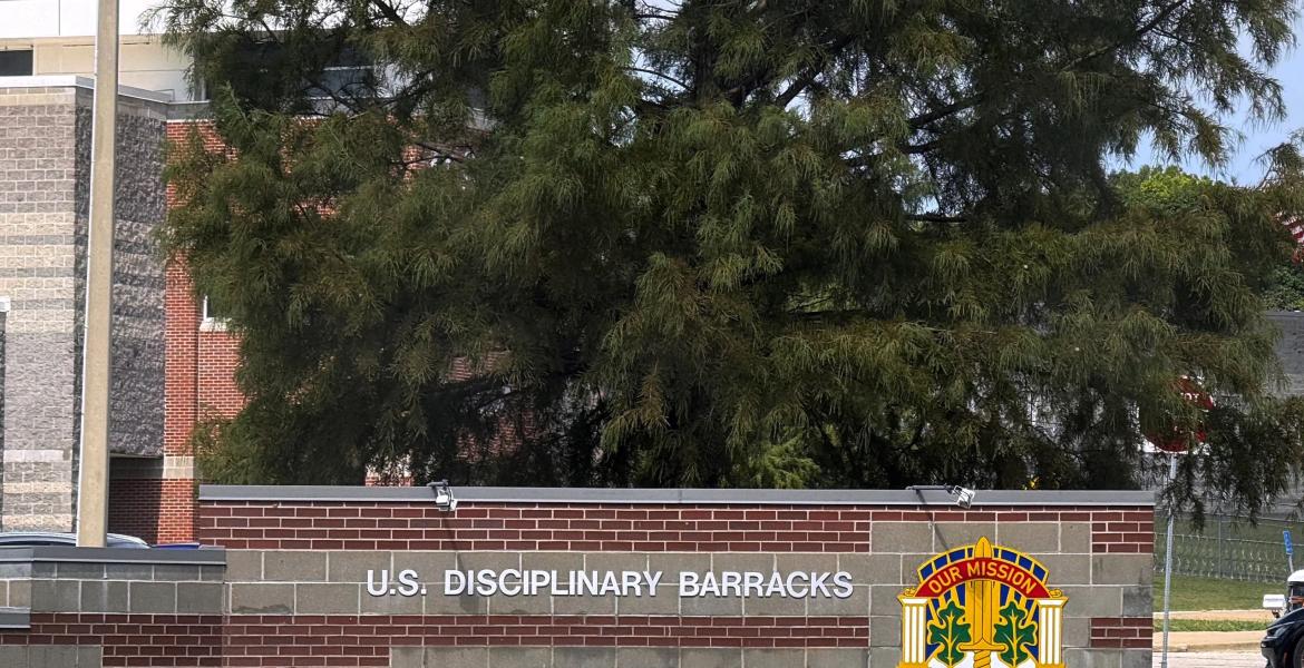 The U.S. Disciplinary Barracks, where Nidal Malik Hasan is being held on death row, is seen at Fort Leavenworth. Hasan was convicted of killing 13 people and wounding 32 others during a mass shooting at Fort Hood in 2009.