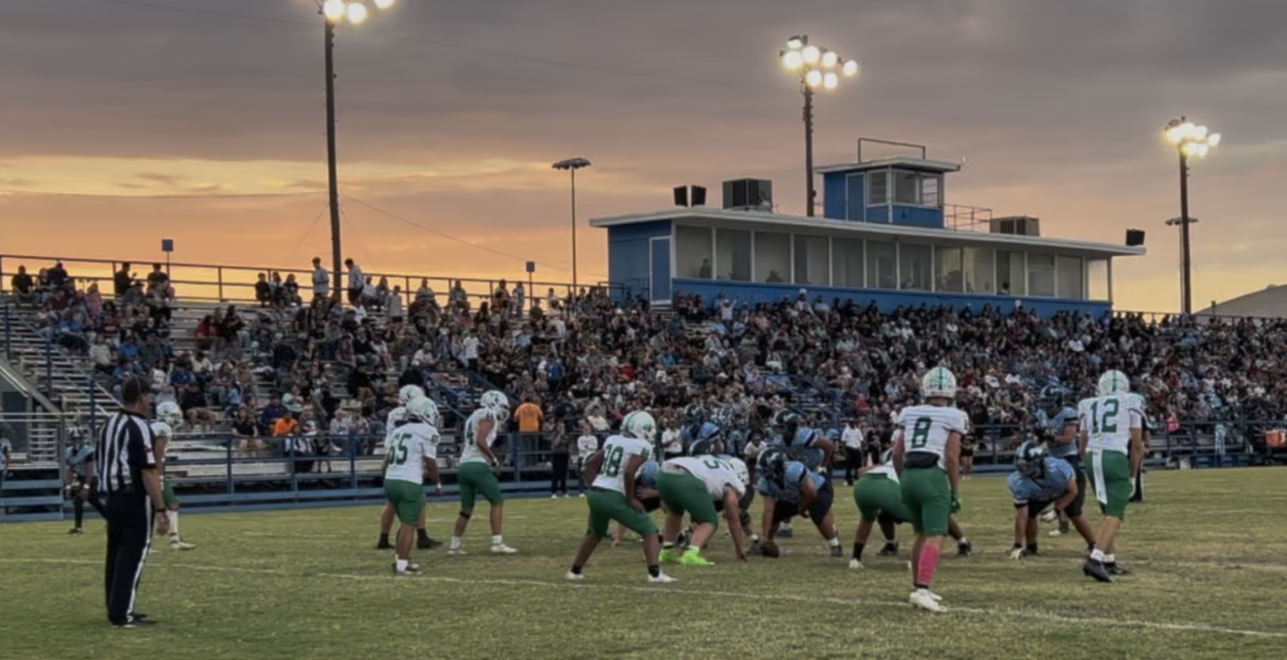 The TLCA Eagles prepare to snap the ball against Eldorado on Friday, Oct. 2, 2026.