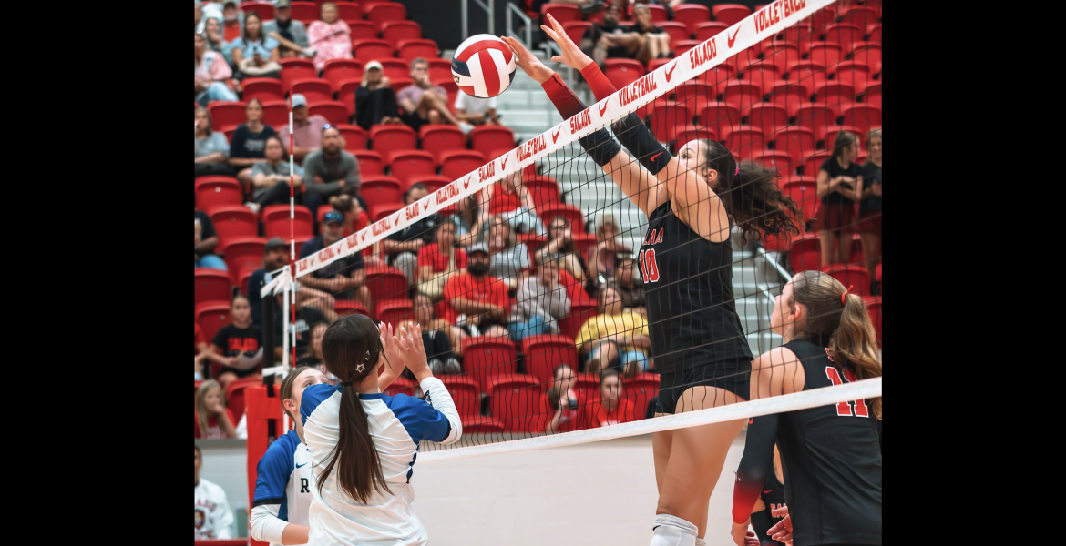 The Salado volleyball team competes during the 2026 season.
